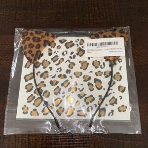 Leopard Print Cat Ear Headband